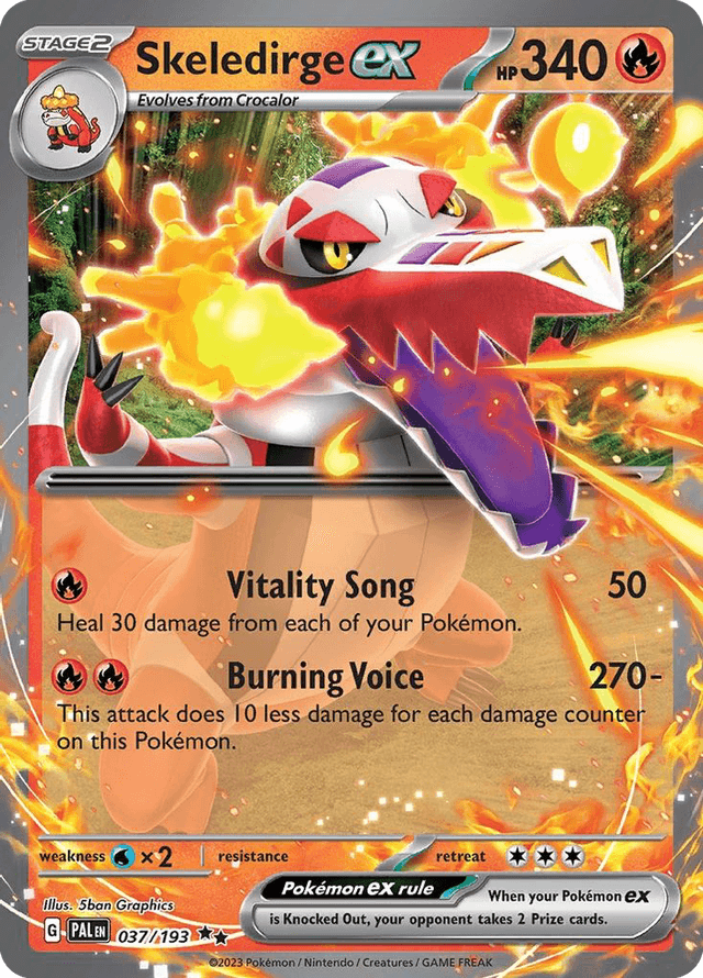 Skeledirge ex — Paldea Evolved #37