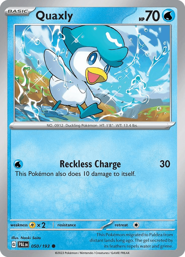 Quaxly — Paldea Evolved #50