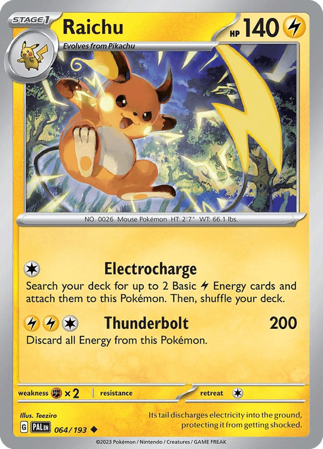 Raichu — Paldea Evolved #64