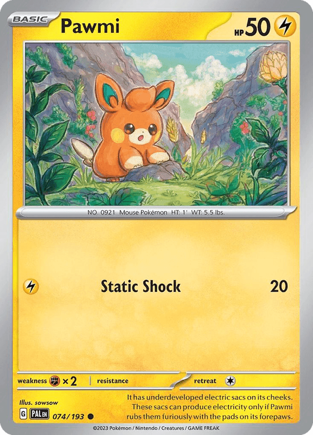 Pawmi — Paldea Evolved #74