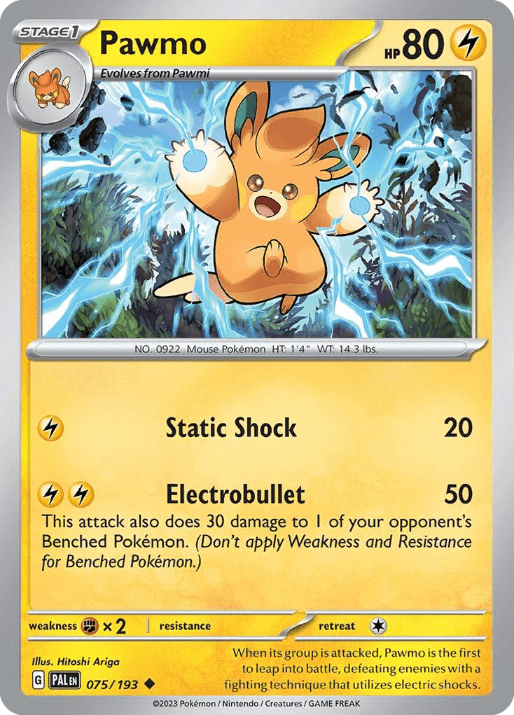 Pawmo — Paldea Evolved #75