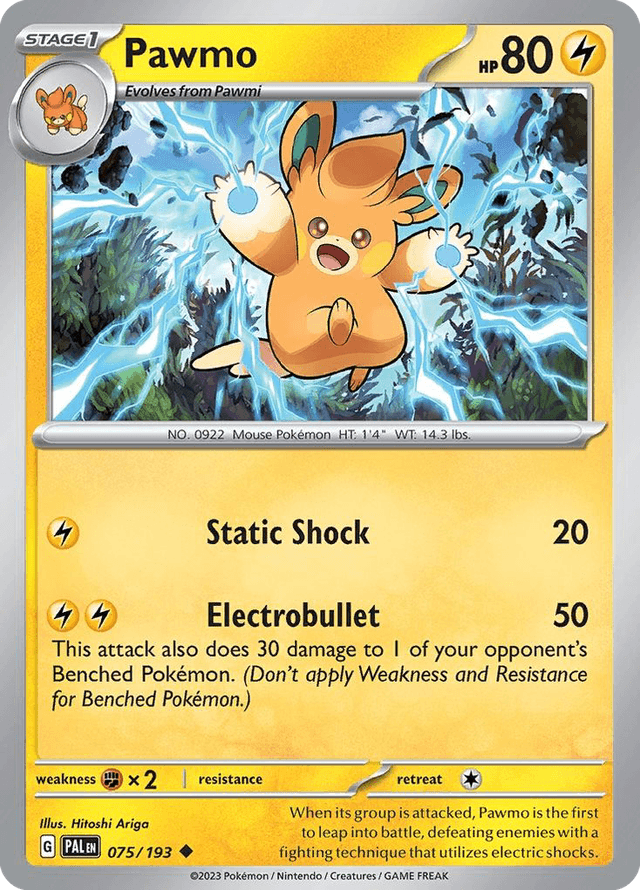 Pawmo — Paldea Evolved #75