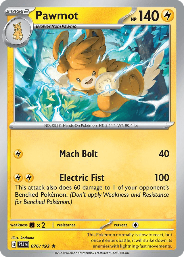 Pawmot — Paldea Evolved #76
