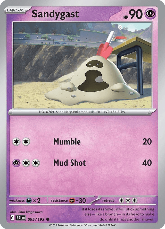 Sandygast — Paldea Evolved #95