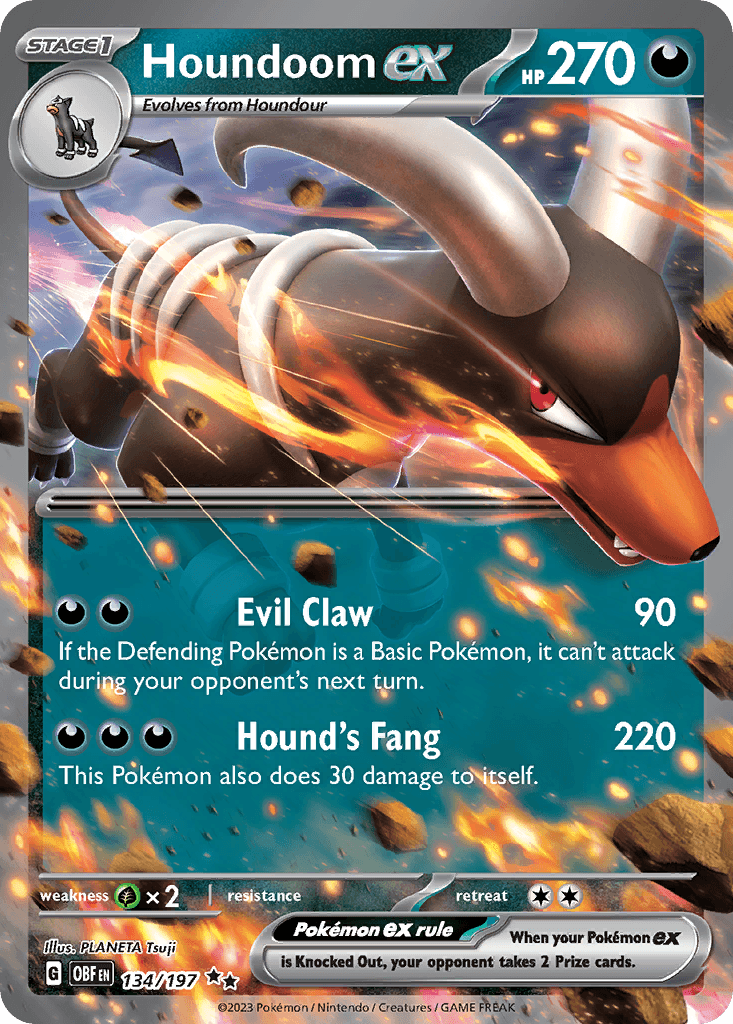 Houndoom ex — Obsidian Flames #134