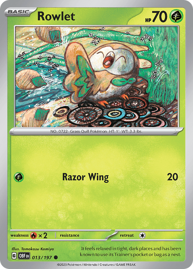 Rowlet — Obsidian Flames #13