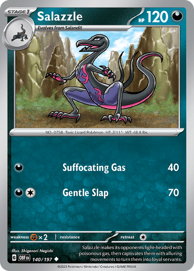 Salazzle — Obsidian Flames #140