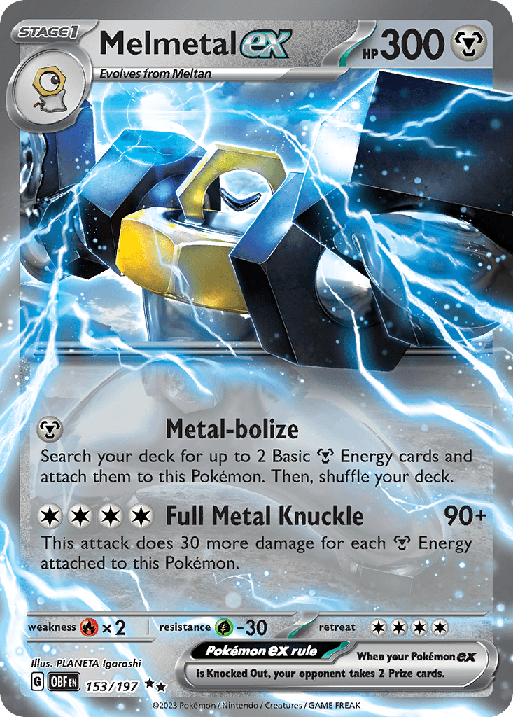 Melmetal ex — Obsidian Flames #153