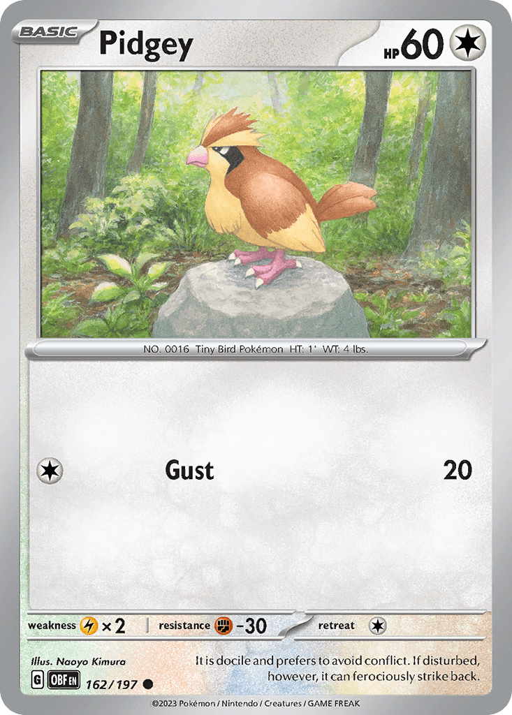 Pidgey — Obsidian Flames #162