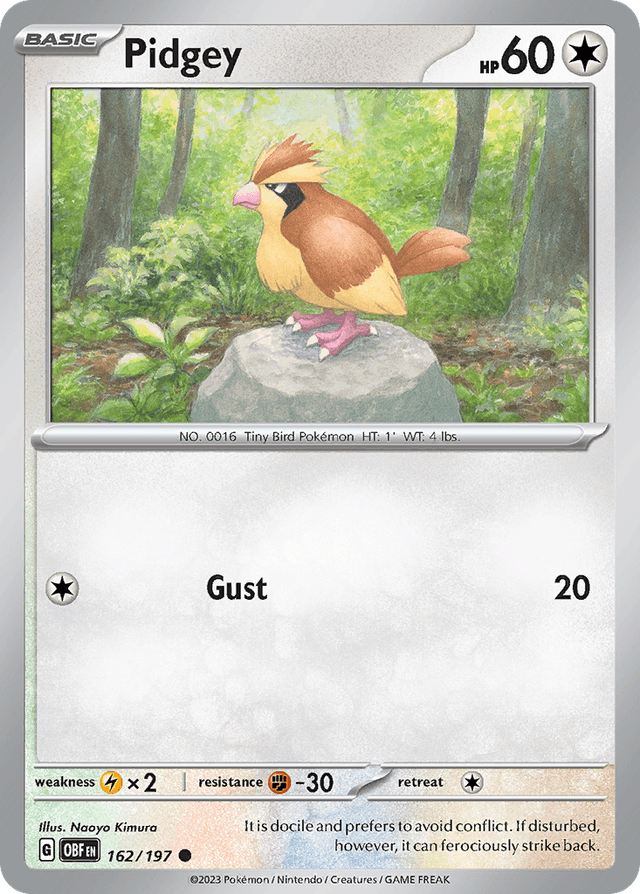 Pidgey — Obsidian Flames #162