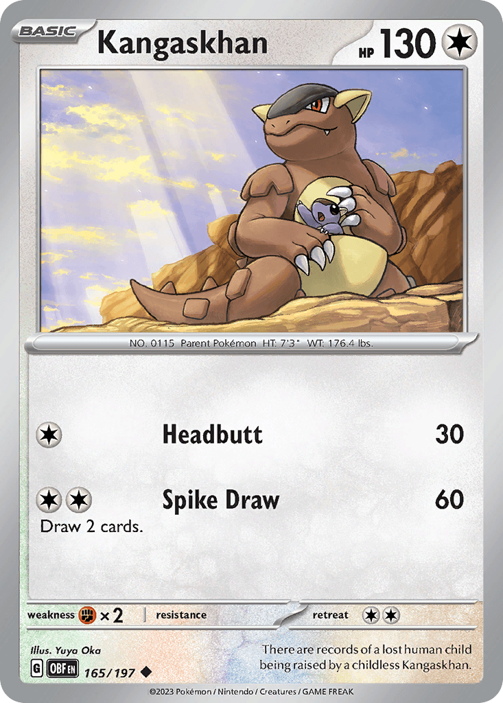 Kangaskhan — Obsidian Flames #165