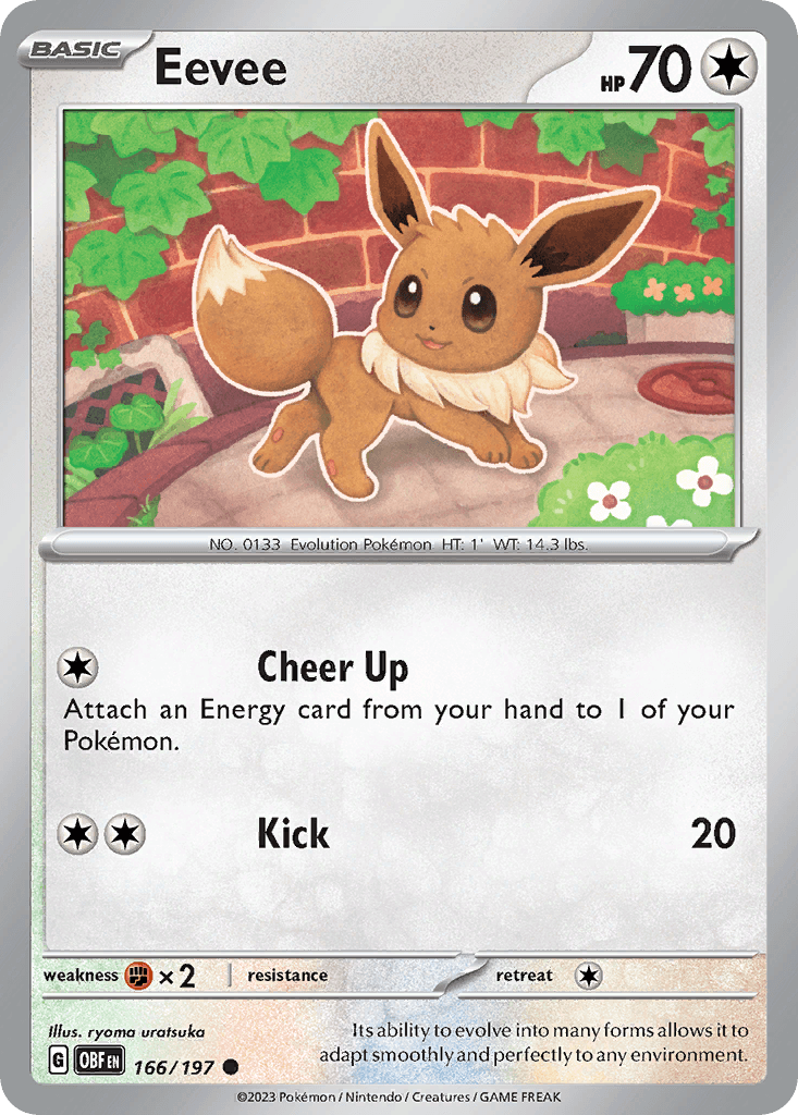 Eevee — Obsidian Flames #166