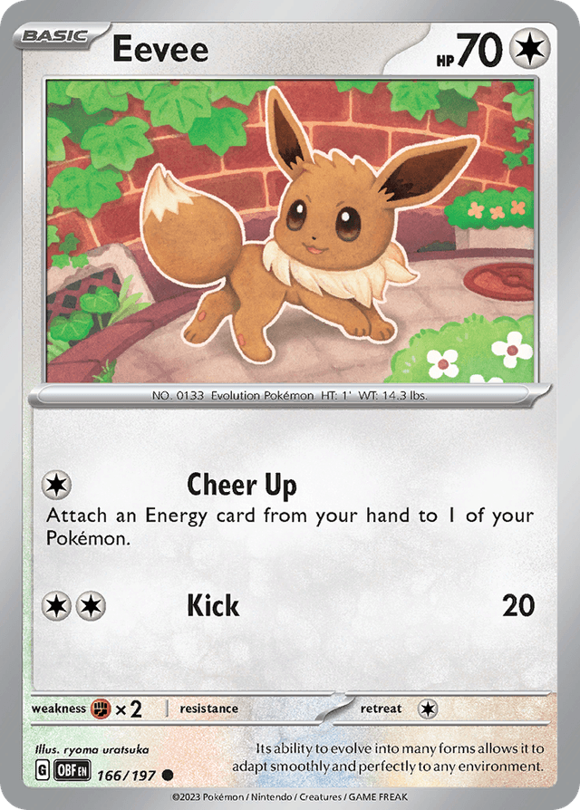 Eevee — Obsidian Flames #166