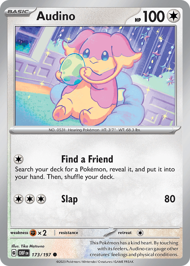 Audino — Obsidian Flames #173
