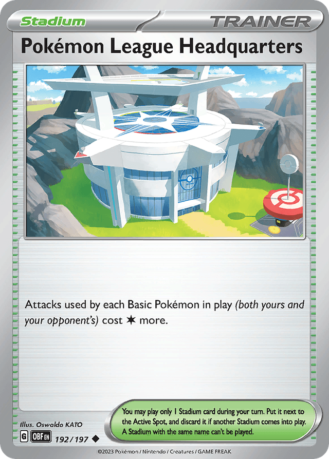 Pokémon League Headquarters — Obsidian Flames #192