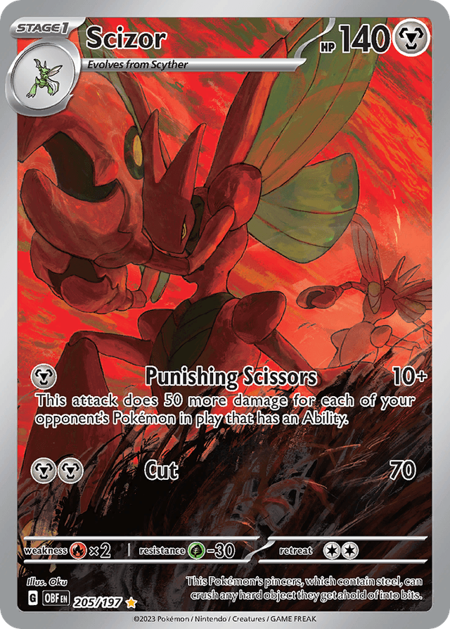 Scizor — Obsidian Flames #205