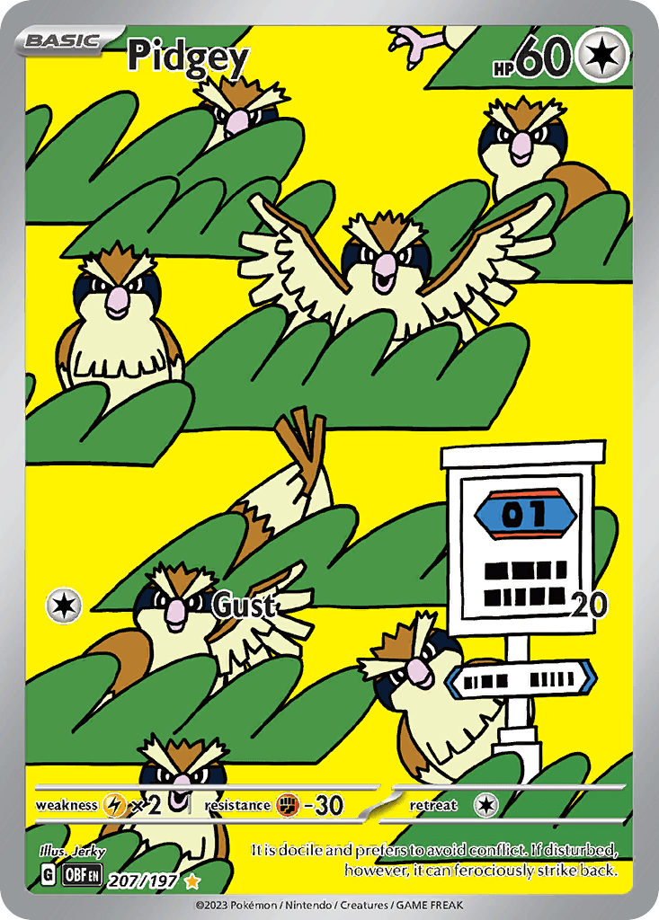 Pidgey — Obsidian Flames #207