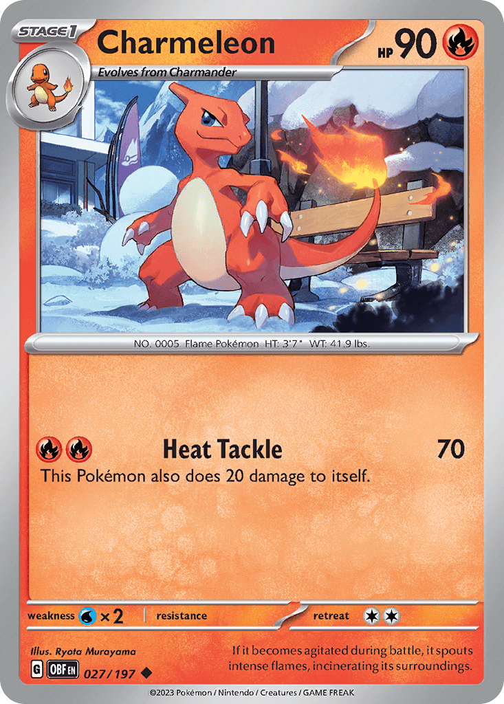 Charmeleon — Obsidian Flames #27