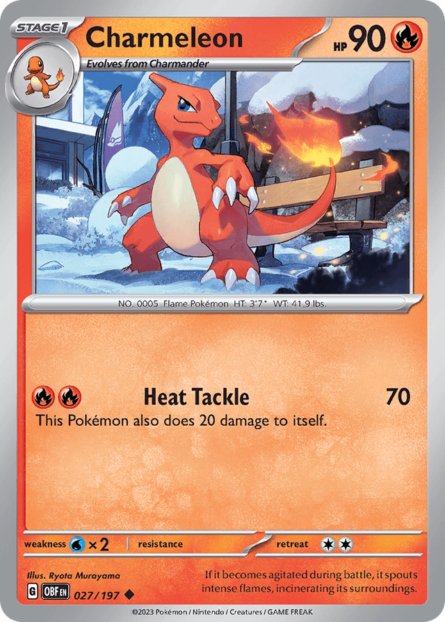 Charmeleon — Obsidian Flames #27