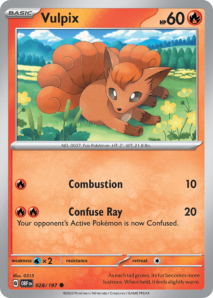 Vulpix — Obsidian Flames #28