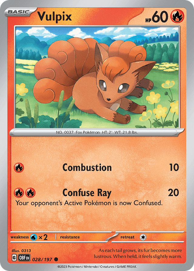 Vulpix — Obsidian Flames #28