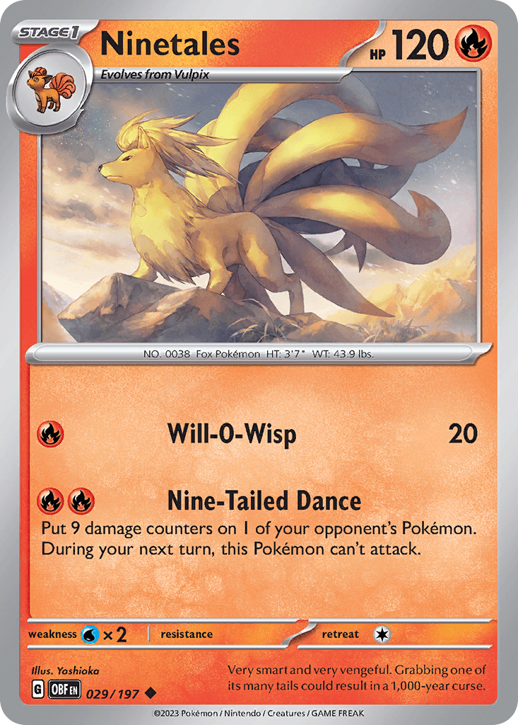 Ninetales — Obsidian Flames #29