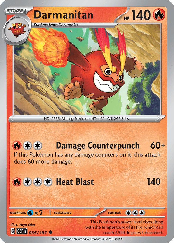 Darmanitan — Obsidian Flames #35