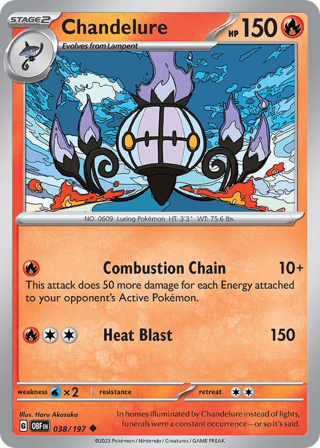 Chandelure — Obsidian Flames #38