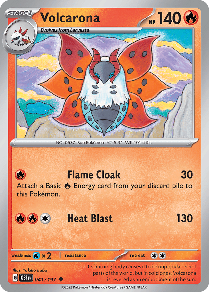 Volcarona — Obsidian Flames #41