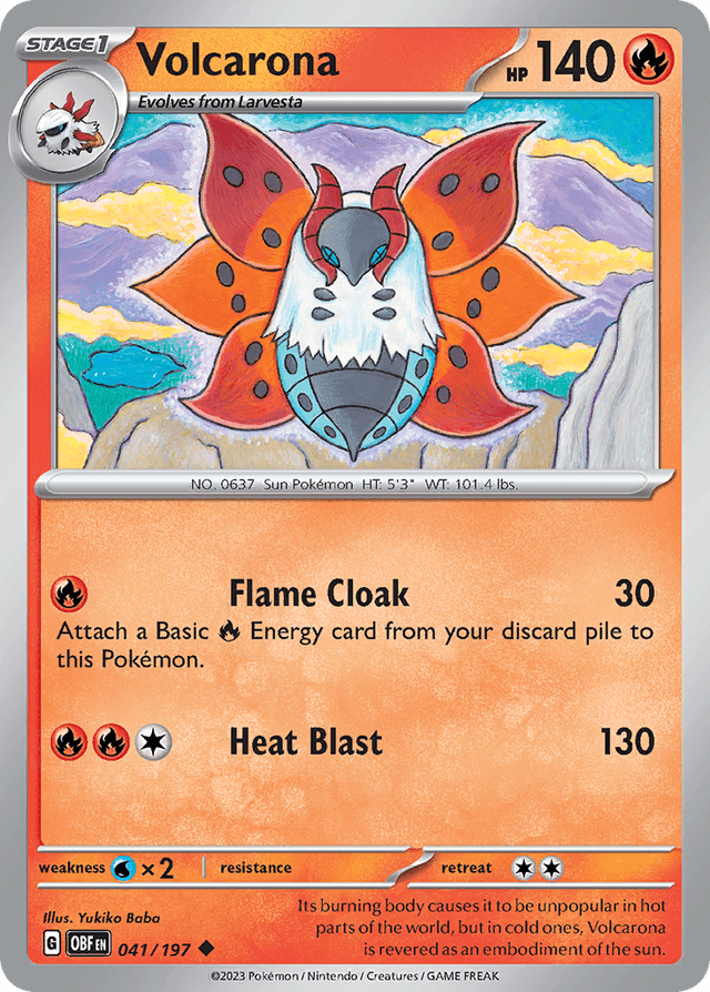 Volcarona — Obsidian Flames #41