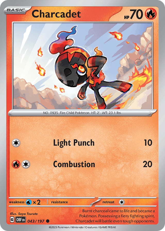Charcadet — Obsidian Flames #43