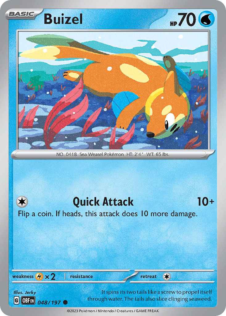Buizel — Obsidian Flames #48