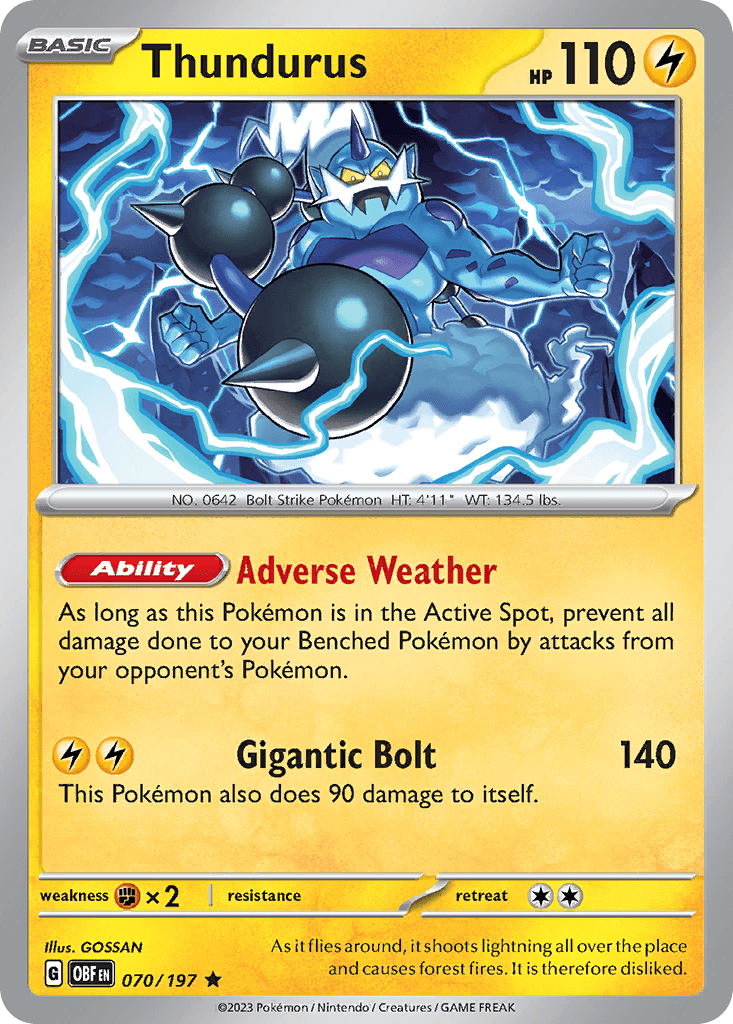 Thundurus — Obsidian Flames #70
