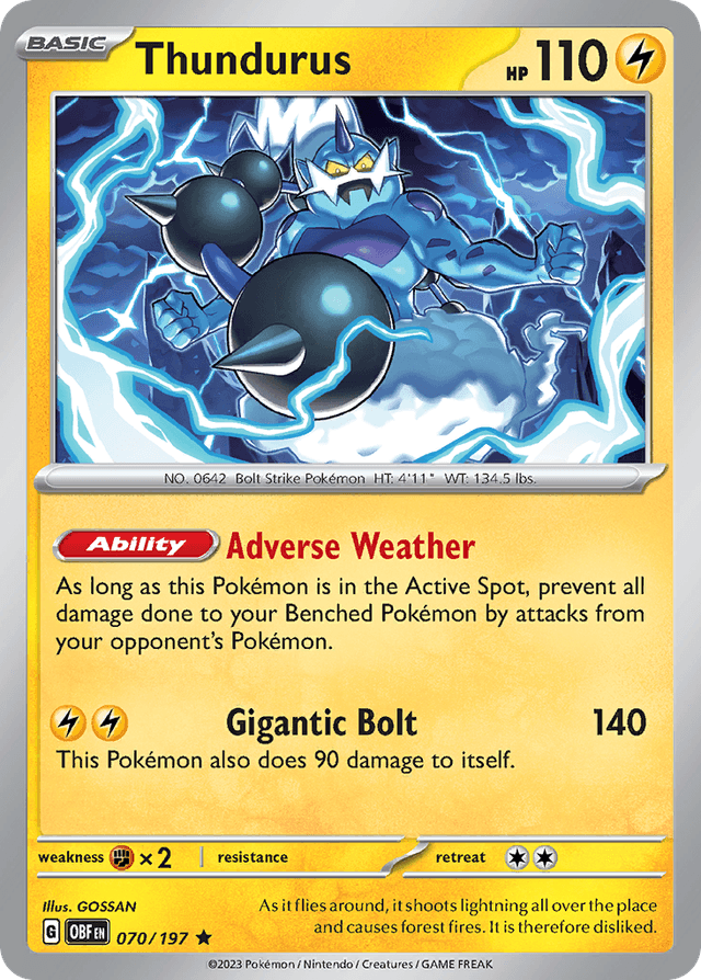 Thundurus — Obsidian Flames #70