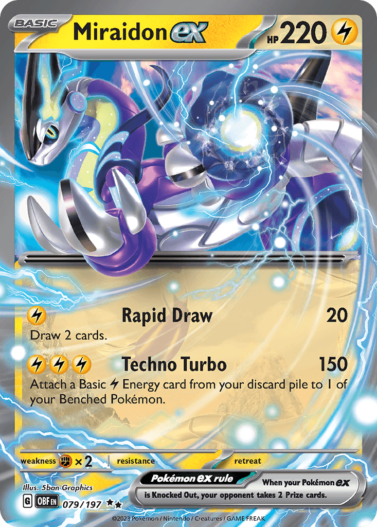 Miraidon ex — Obsidian Flames #79