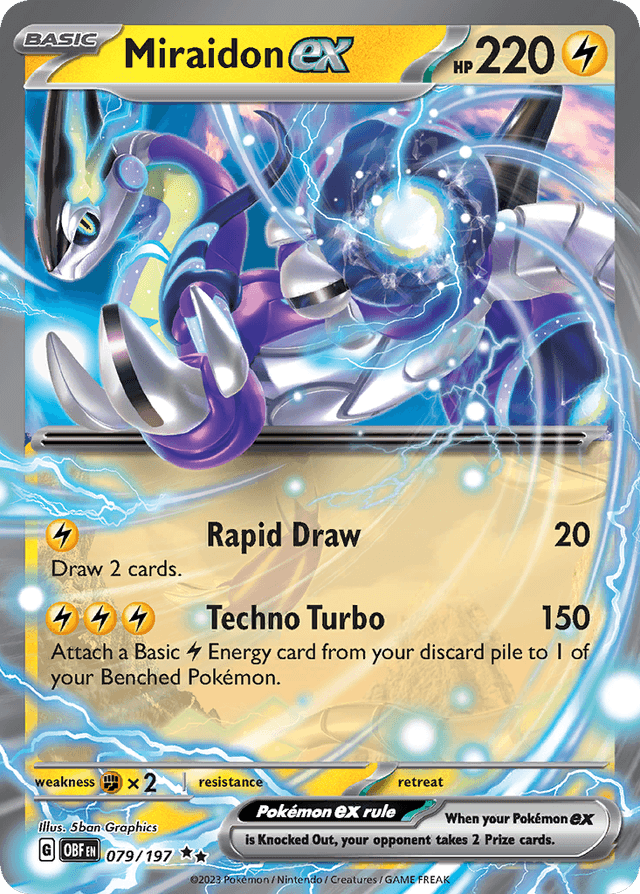 Miraidon ex — Obsidian Flames #79