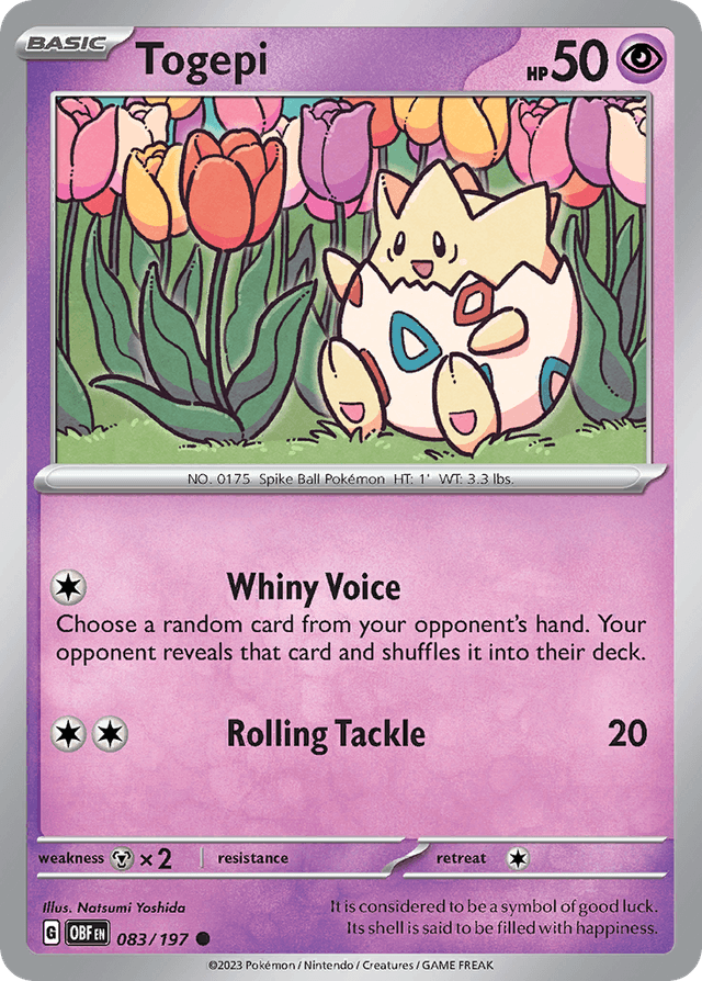 Togepi — Obsidian Flames #83