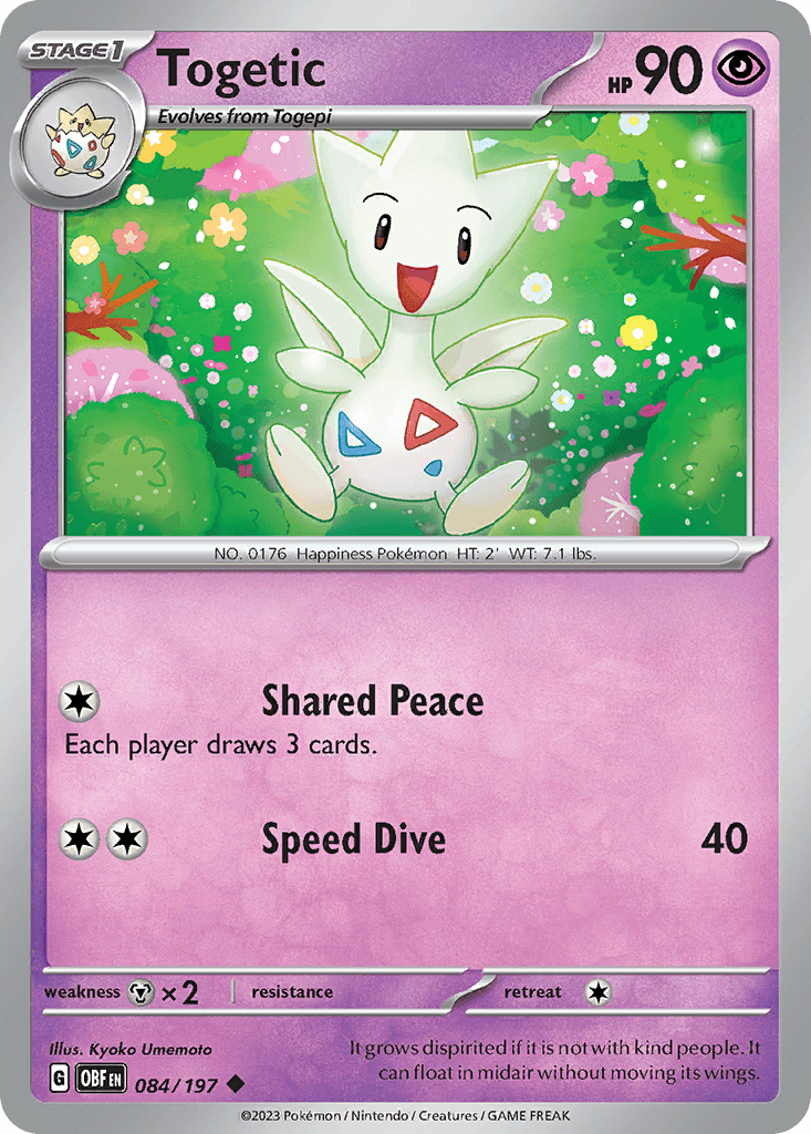 Togetic — Obsidian Flames #84