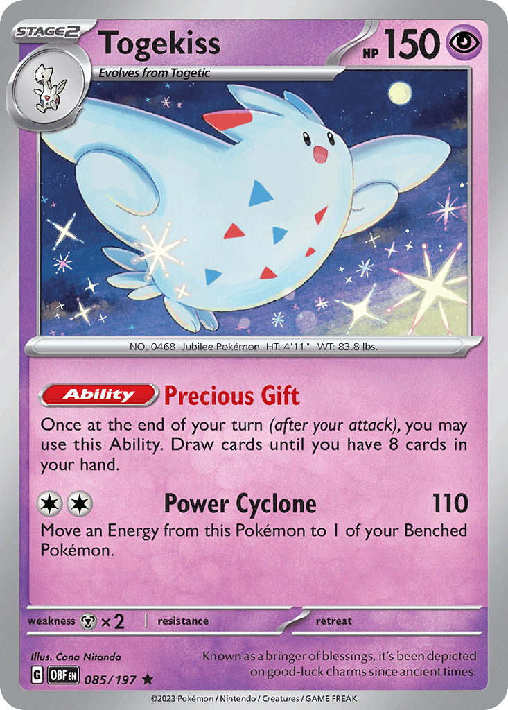 Togekiss — Obsidian Flames #85