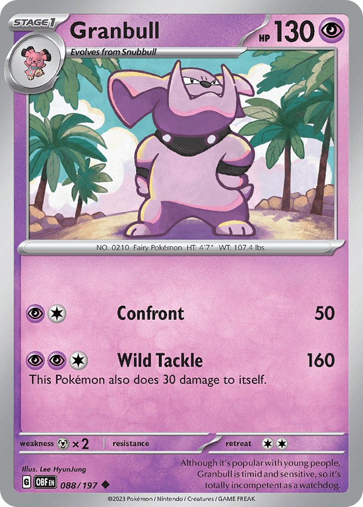 Granbull — Obsidian Flames #88