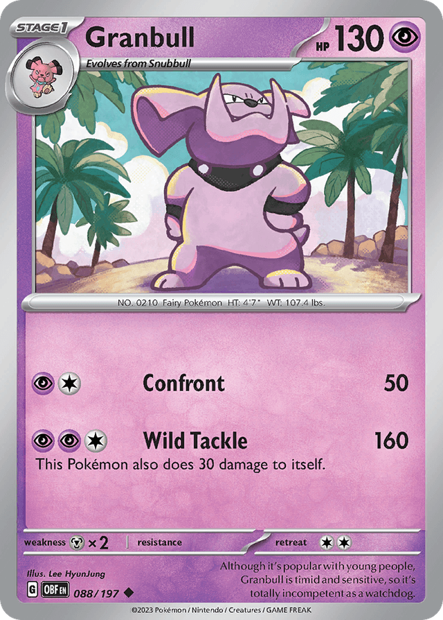 Granbull — Obsidian Flames #88