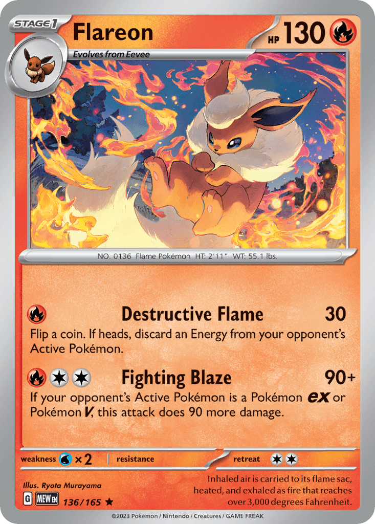 Flareon — 151 #136