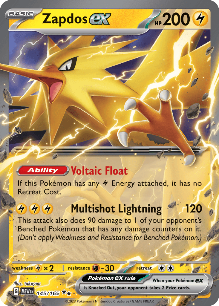 Zapdos ex — 151 #145