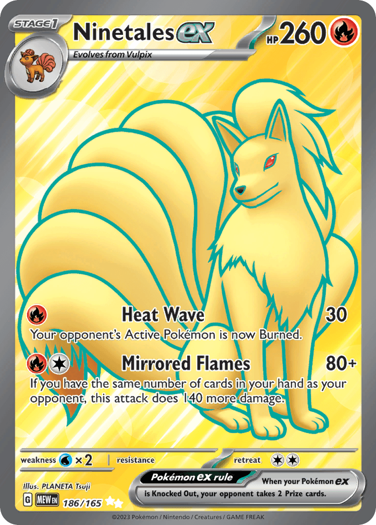 Ninetales ex — 151 #186