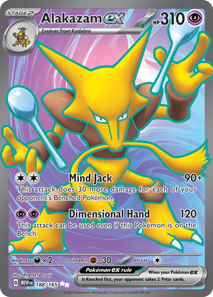 Alakazam ex — 151 #188