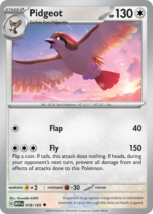Pidgeot — 151 #18