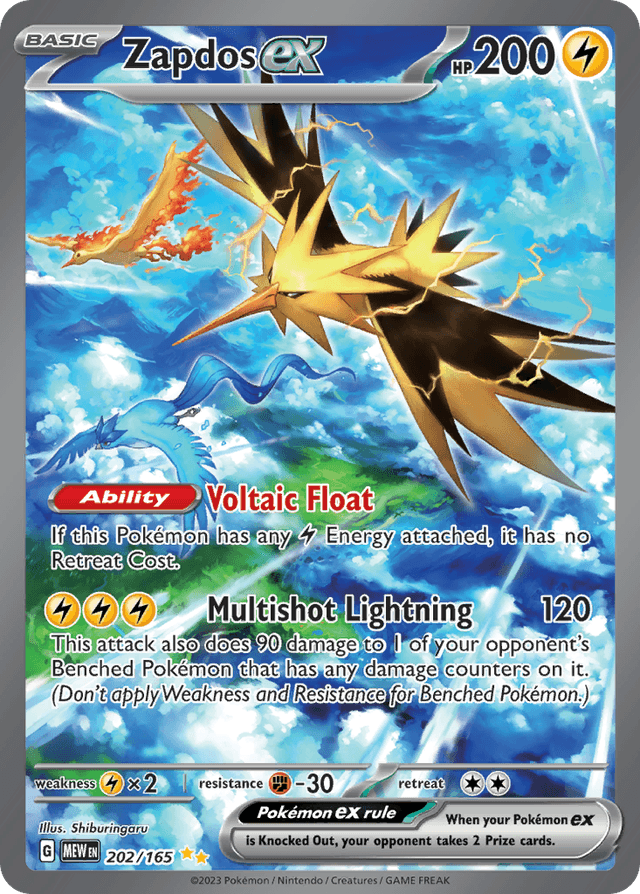 Zapdos ex — 151 #202