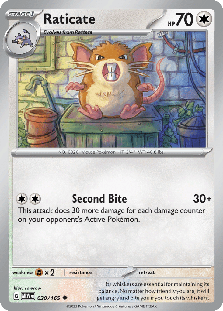 Raticate — 151 #20