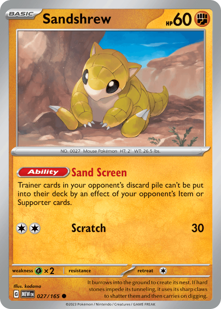 Sandshrew — 151 #27