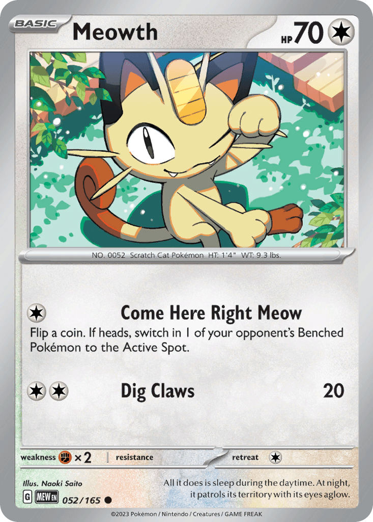 Meowth — 151 #52
